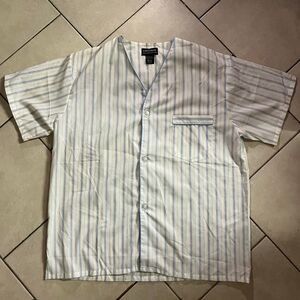 Casual Jersey Stripe Button Down